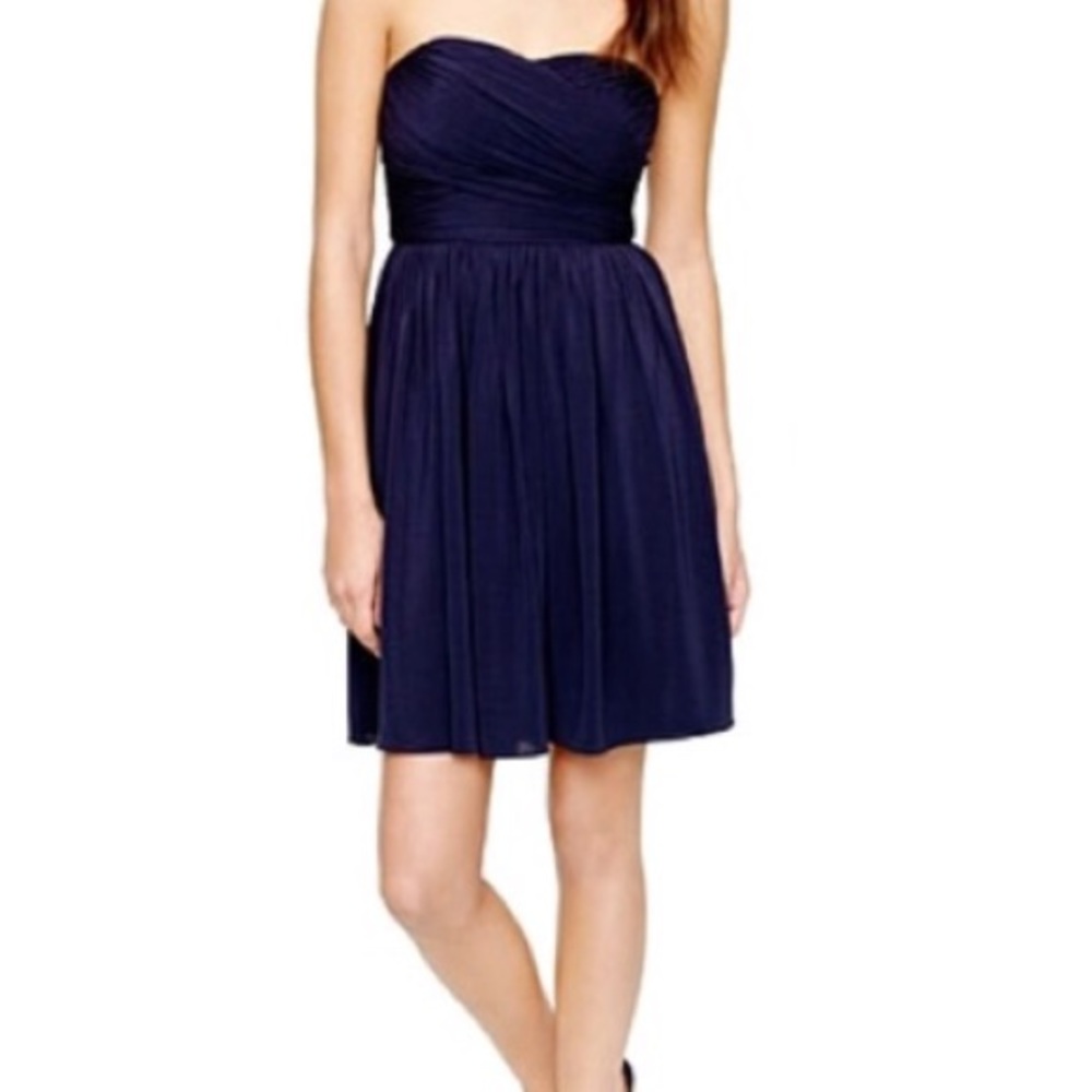 Navy JCrew Bridesmaids Dress